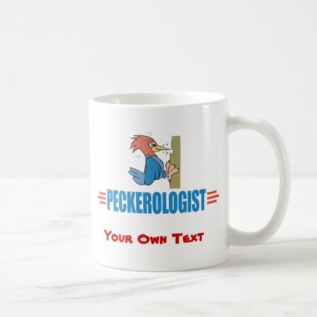 Funny Bird Watching, Woodpecker Coffee Mug (Right)
