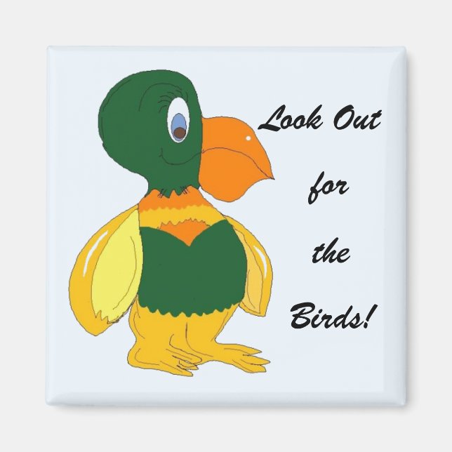 Funny Bird with Big Beak Magnet (Front)