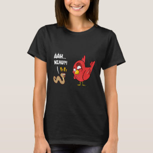 Funny Bird Worm Ahh Meow Earthworm Bird T-Shirt