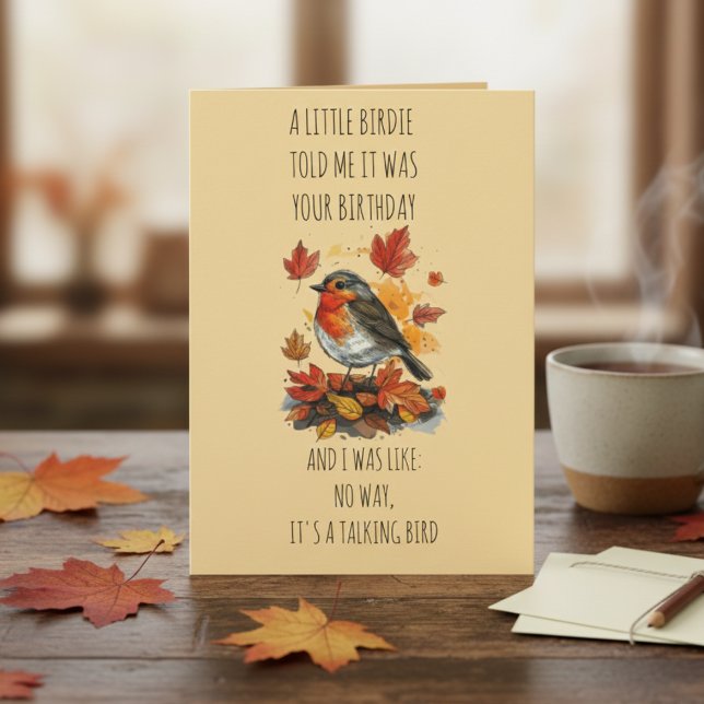 Funny Birdie Birthday Card – Talking Bird Joke (Creator Uploaded)