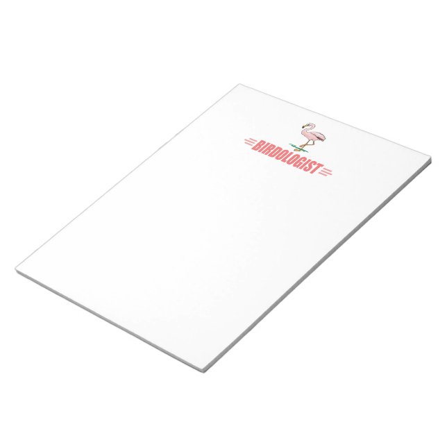 Funny Birding Flamingo Notepad (Angled)