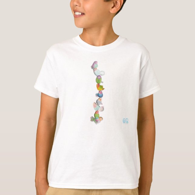 Funny birds characters customisable shirt (Front)