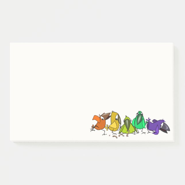 Funny Birds Post-it® Notes (Front)