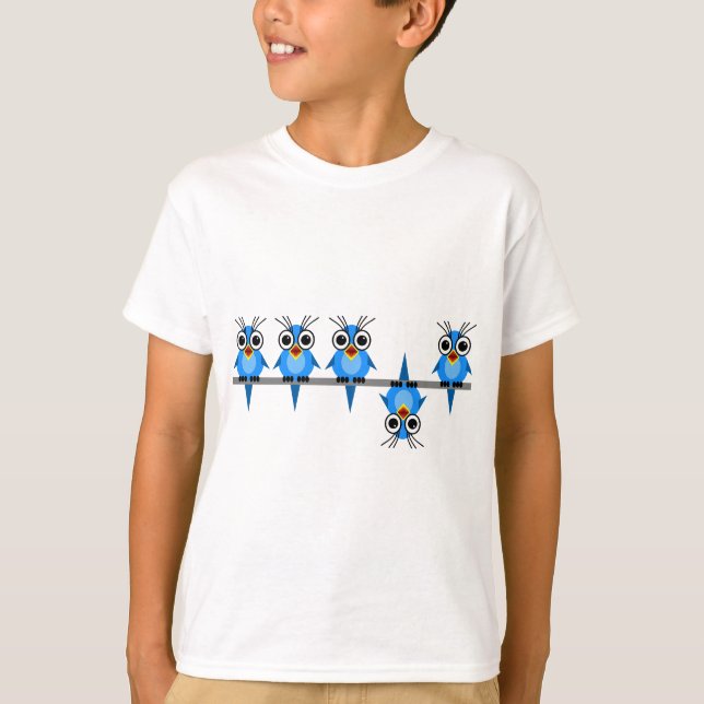 funny birds T-Shirt (Front)