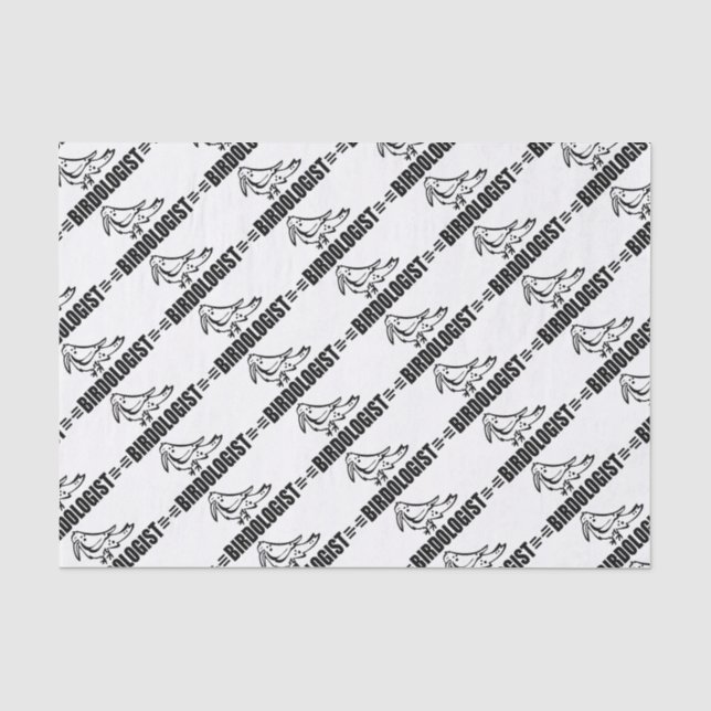 Funny Birdwatcher's Tissue Paper (Front)