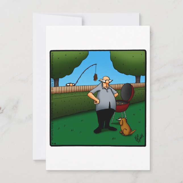 Funny Birthday Barbecue Party Invitations (Front)