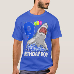 Funny Birthday Boy 9 Shark TeeWomen Celebration Gi T-Shirt