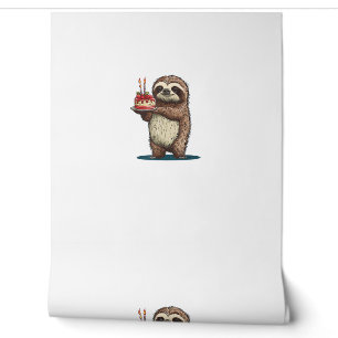 Funny Birthday Cake with Sloth Costume for Boys an Wallpaper
