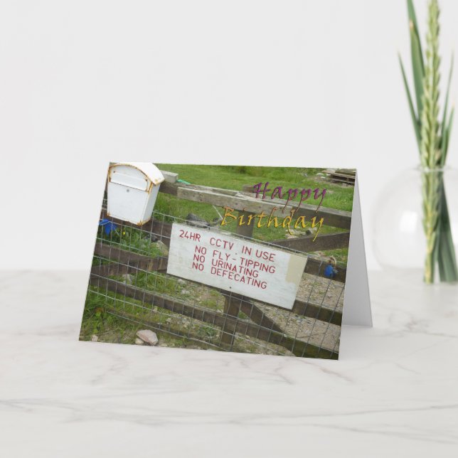 Funny birthday card (Front)