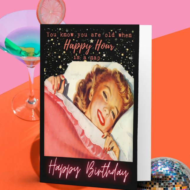 Funny Birthday Card Best Friend "Happy Hour": (Creator Uploaded)