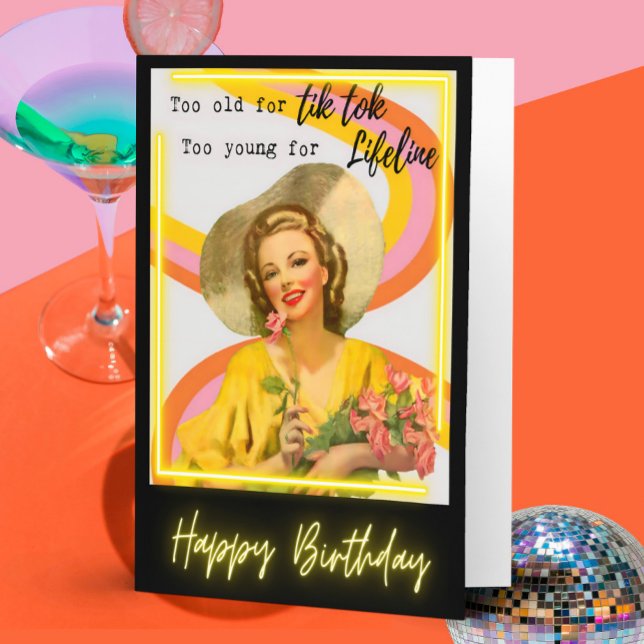 Funny Birthday Card Best Friend "Too old Tik Tok" (Creator Uploaded)
