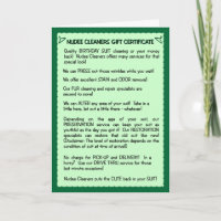 Funny Birthday Card:  Birthday Suit Cleaning