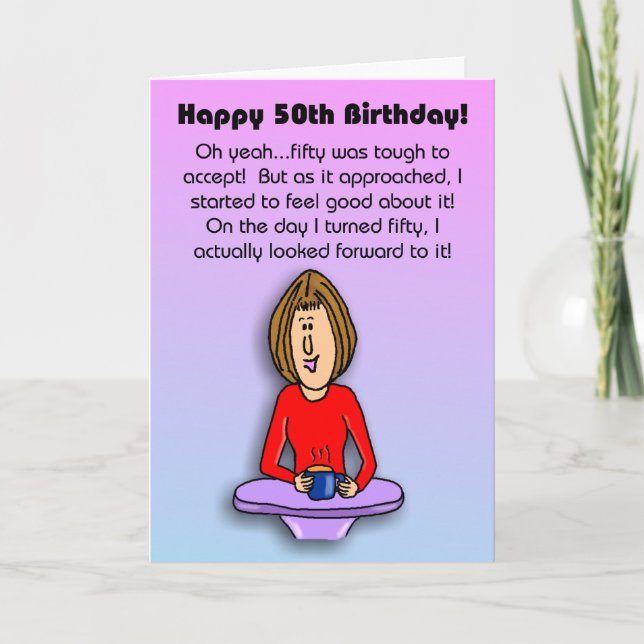 Funny Birthday Card:  Celebrating 50th Birthday Card (Front)