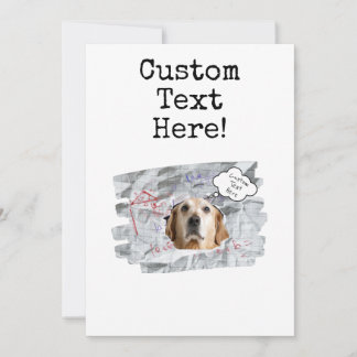 Funny Birthday Card! Customise The Photo and Text Invitation