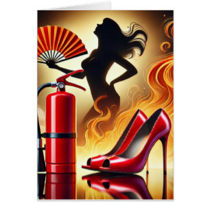 Funny birthday card for aging woman in hot flashes