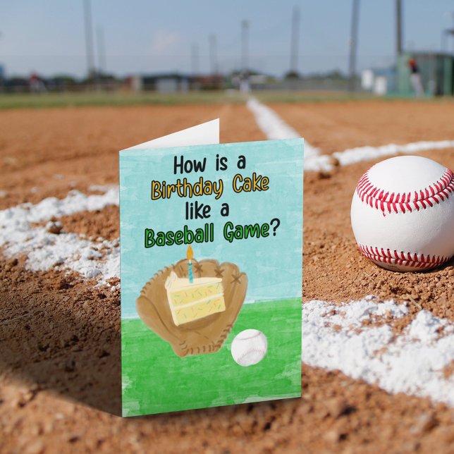 Funny Birthday Card for Baseball Players and Fans (Creator Uploaded)