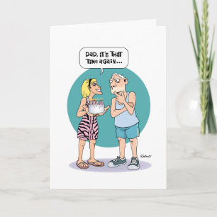 Funny Birthday Card for Dad