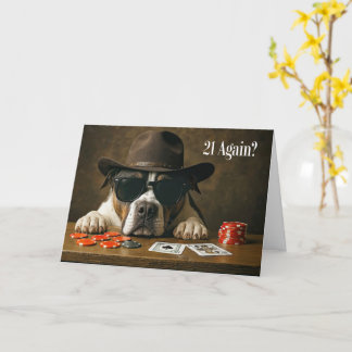 Funny Birthday Card for Him Gambling Cards