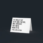 Funny Birthday Card for Husband, Boyfriend, Friend<br><div class="desc">Express Yourself with Unique Cards for Any Occasion! Life can be unpredictable, Sometimes a standard greeting card just doesn't capture the essence of the situation. That's where we shines! This unique card offers a fun way to express your sympathy, congratulations, or simply a laugh. Blank Inside: Let your heartfelt message...</div>