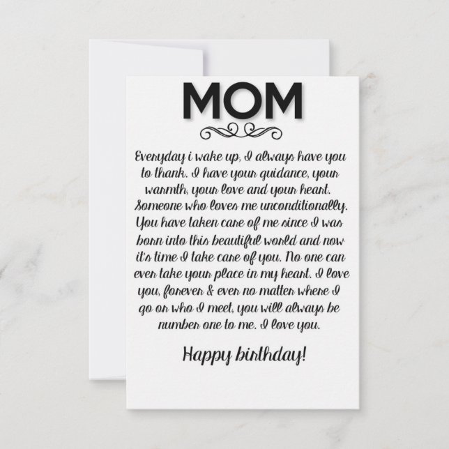 funny birthday card for mum (Front)