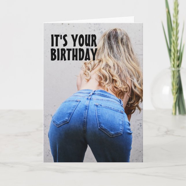 FUNNY BIRTHDAY CARD FOR WIFE (Front)