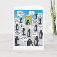FUNNY BIRTHDAY CARD - Penguin of the Month.