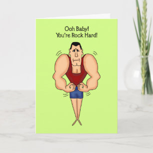 Funny Birthday Card: Rock Hard Card