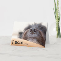 Funny Birthday Card - The Dog Nose
