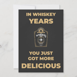 Funny birthday card- Whiskey lover Holiday Card
