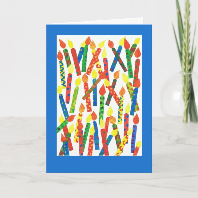 Funny Birthday Card with Candles (Front)