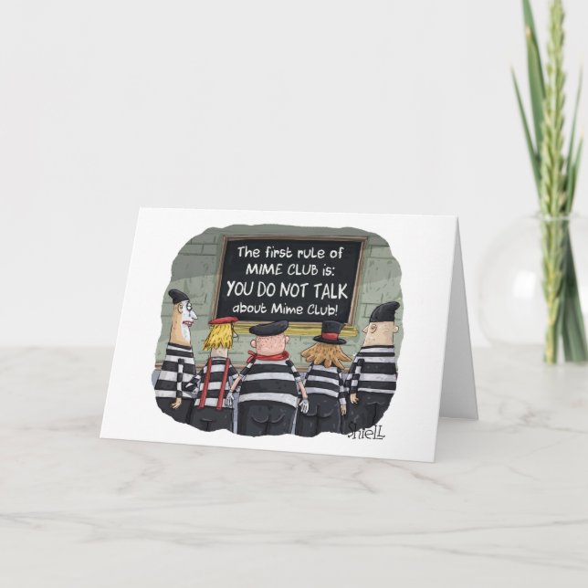 Funny Birthday Card with Mines (Front)