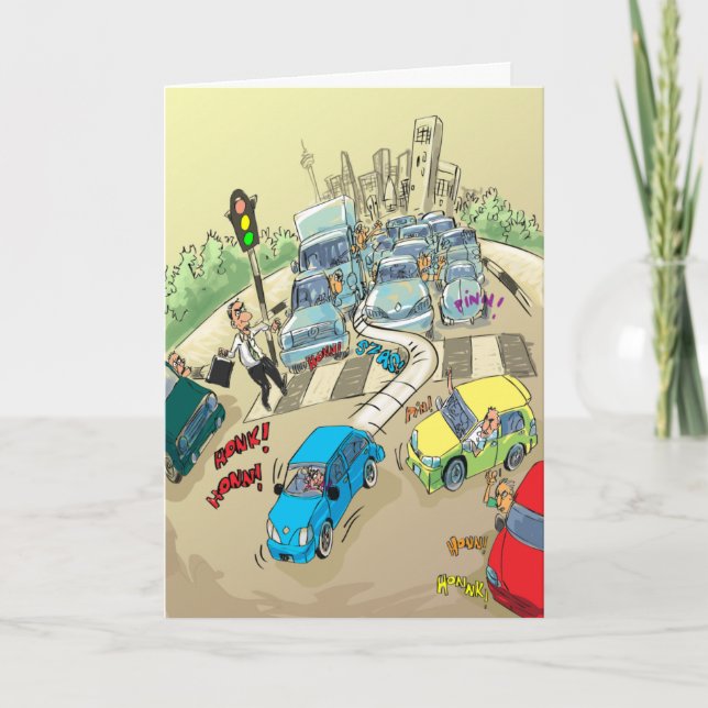 Funny Birthday Cards - Bad Driver (Front)
