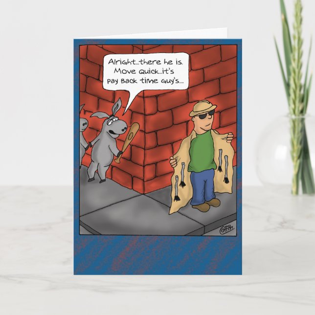 Funny Birthday Cards: Birthday Tail Card (Front)