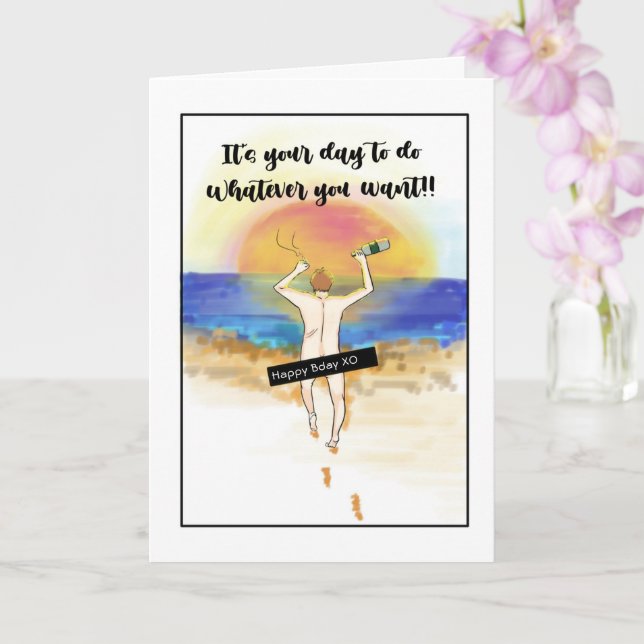 Funny Birthday Cards For Him: Father, Granpa, Son (Orchid)