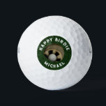 Funny Birthday Collectable Golf Balls<br><div class="desc">Funny golf "happy birdie" message for golfer. To personalise edit text to add name.</div>
