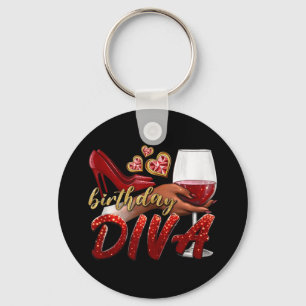 Funny Birthday Diva Happy Birthday Heels Scute Ss  Key Ring
