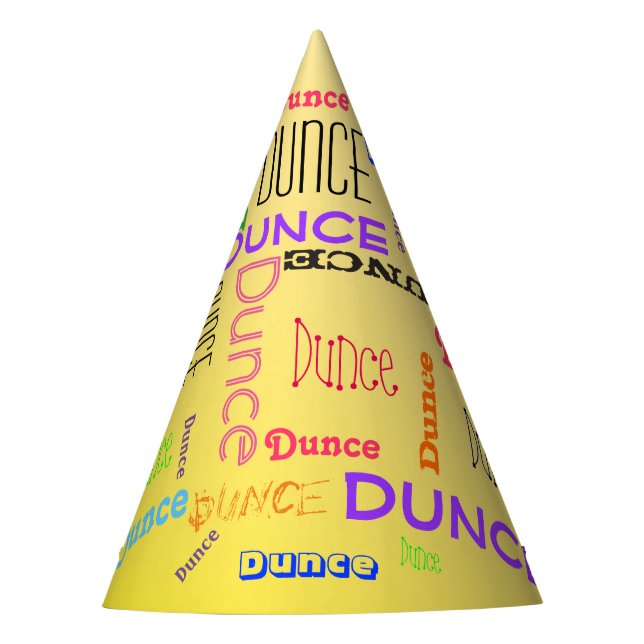 Funny Birthday Dunce Cap Wonderful Word Cloud (Front)