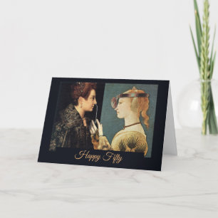 Funny Birthday Fifty Renaissance Colonoscopy Card