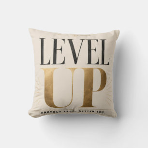 Funny birthday for friends – Age level unlocked Cushion