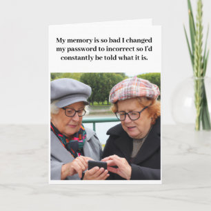 Funny Birthday for Seniors Card