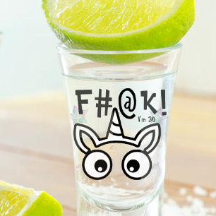 Funny Birthday Getting Old Realization Shot Glass