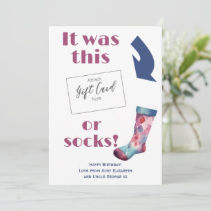 Funny Birthday Gift Card Voucher Holder