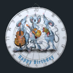 Funny Birthday Gift Dart Board Mouse Music Band<br><div class="desc">Funny Birthday Gift Dartboards with Musical Mouse Band - Cartoon Animal Drawing Mouses Love Music - or Choose / Add Your Unique Text / Colour - Make Your Cpecial Gift - Resize and move or remove and add elements / text with customisation tool ! - Drawing and Design by MIGNED....</div>