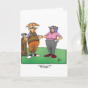 Funny Birthday Golf Humour Card For Him