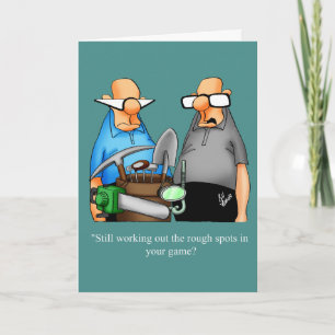 Funny Birthday Golf Humour Card For Him