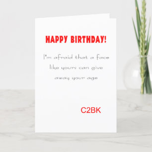 funny birthday greeting card