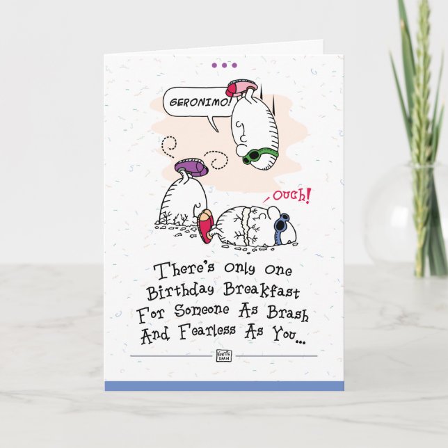Funny Birthday Greeting Card (Front)