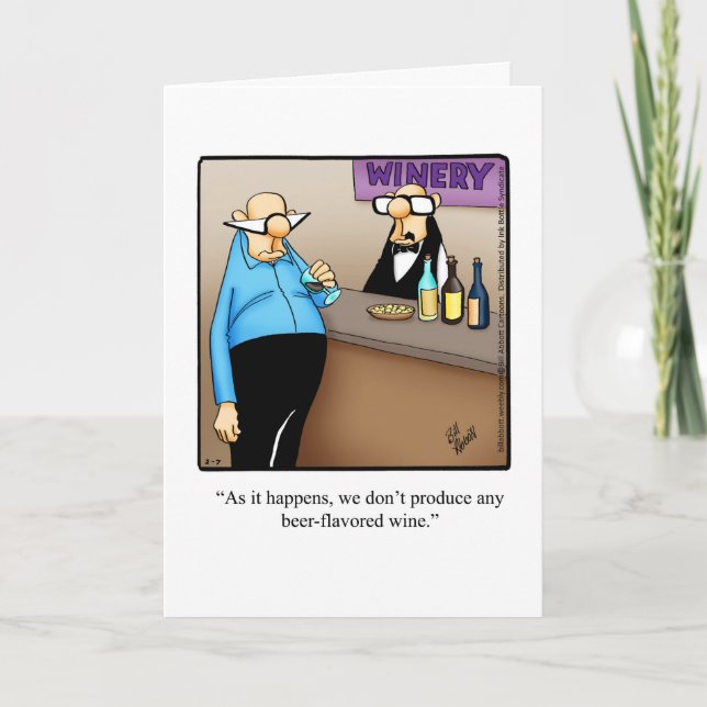 Funny Birthday Greeting Card (Front)