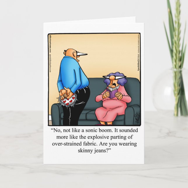 Funny Birthday Greeting Card (Front)