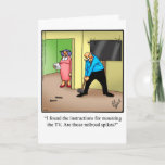 Funny Birthday Greeting Card for Him "Spectickles"<br><div class="desc">Enjoy spreading the laughter with this hilarious romantic happy birthday greeting card by artist Bill Abbott; send some laughs along with your love and wishes for a happy birthday. Bill Abbott's cartoon "Spectickles" the internationally syndicated comic has also appeared in Hallmark U.K., Reader's Digest, Saturday Evening Post and other fine...</div>